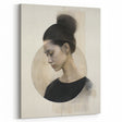 Elegant Dining Room Art Prints - Black & Beige Modern Portrait