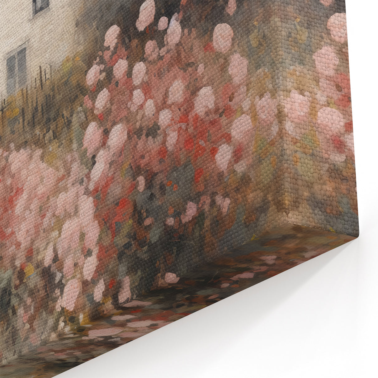 Vintage Cottage Garden Art – Classic Floral Landscape Wall Print