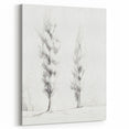 Vintage Sketch Landscape Art – Classic Monochrome Tree Print