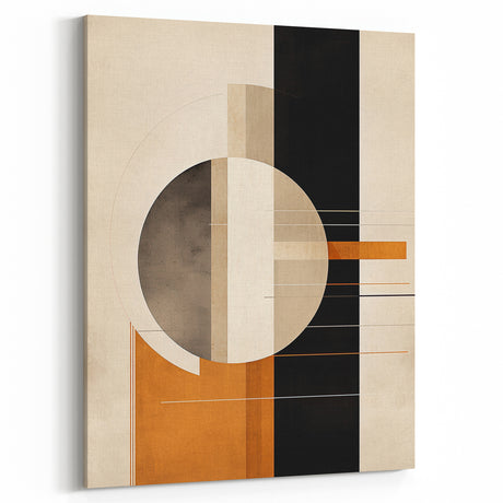 Modern Dining Room Wall Art – Abstract Geometric Canvas Print