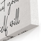 Butterfly Typography Art Print – Motivational Quote on Canvas