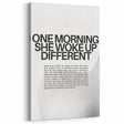 Bold Typography Art Print – Empowering Quote on Canvas