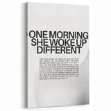 Bold Typography Art Print – Empowering Quote on Canvas
