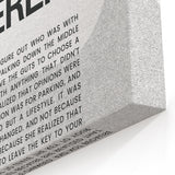 Bold Typography Art Print – Empowering Quote on Canvas