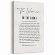 Inspirational Typography Art Print – The Woman in the Arena