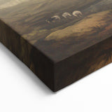Vintage Autumn Forest Art – Classic Mountain Landscape Print