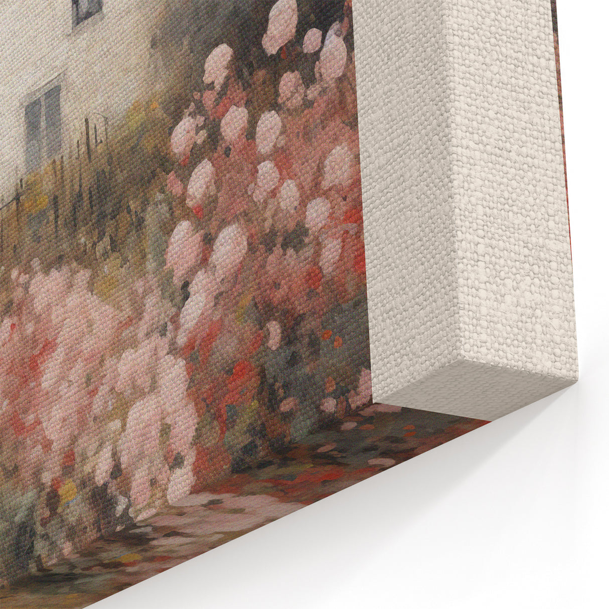 Vintage French Cottage Art – Classic Floral Landscape Print