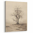Vintage Tree Sketch Art – Classic Monochrome Nature Wall Print