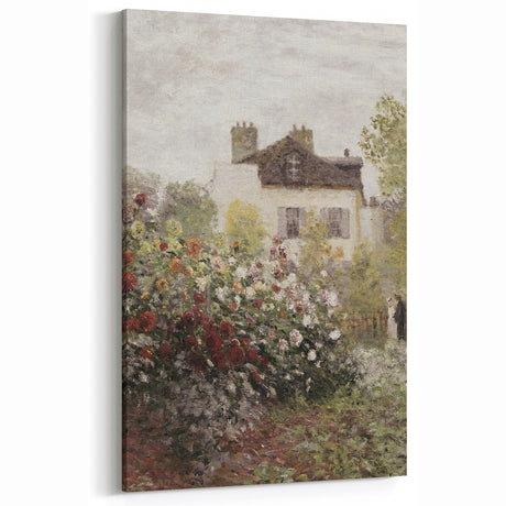 Vintage Garden Cottage Art – Classic Impressionist Floral Print