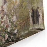 Vintage Garden Cottage Art – Classic Impressionist Floral Print