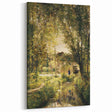Vintage Forest Cottage Art – Classic Woodland Reflection Print