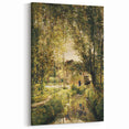 Vintage Forest Cottage Art – Classic Woodland Reflection Print