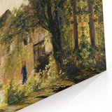 Vintage Forest Cottage Art – Classic Woodland Reflection Print