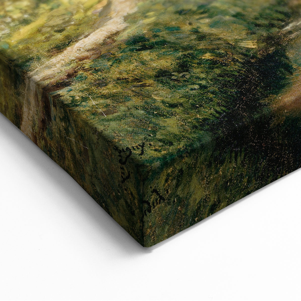 Vintage Forest Cottage Art – Classic Woodland Reflection Print
