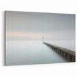 Modern Office Art - Minimalist Pier & Horizon Canvas Print
