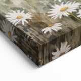 Coastal Cottage & Daisies – Vintage Landscape Wall Art