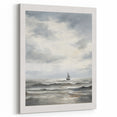 Stormy Seascape & Sailboat – Vintage Landscape Wall Art