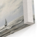 Stormy Seascape & Sailboat – Vintage Landscape Wall Art