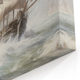 Vintage Tall Ship in Storm – Classic Maritime Wall Art