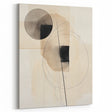 Modern Dining Area Art – Geometric Abstract Black & Beige Print