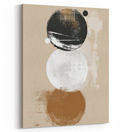 Minimalist Geometric Wall Art - Abstract Dining Room Canvas Print