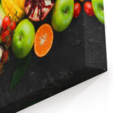 Tropical Fruit Medley - Vibrant Kitchen Wall Art for Fresh Decor