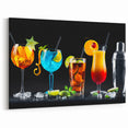 Colorful Cocktail Bar Art – Vibrant Drinks Kitchen Wall Print