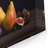 Elegant Pear & Fig Still Life – Fine Art Kitchen Wall Print