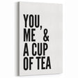 Modern Typography Wall Art - "You, Me & a Cup of Tea" Print