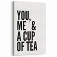 Modern Typography Wall Art - "You, Me & a Cup of Tea" Print