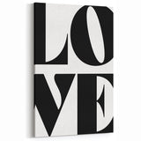 Bold Typography Wall Art - "LOVE" Modern Minimalist Print