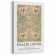 Biblical Typography Wall Art - Psalm 119:103 Floral Canvas Print