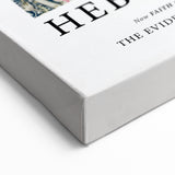 Biblical Typography Wall Art - Hebrews 11:1 Floral Canvas Print