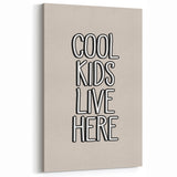 Cool Kids Live Here - Boys Room Wall Art Kids Wall Art Prints