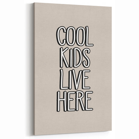 Cool Kids Live Here - Boys Room Wall Art Kids Wall Art Prints