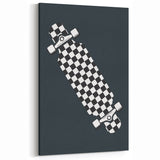 Skateboard Checkered - Boys Room Wall Art Kids Decor