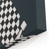 Skateboard Checkered - Boys Room Wall Art Kids Decor