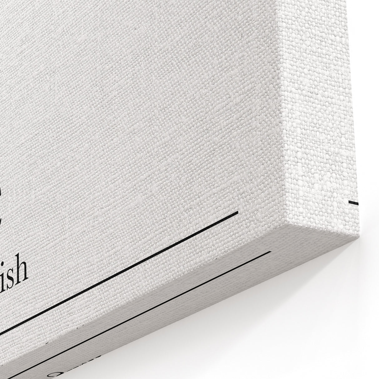 Home Typography Art - "Home" Definition Canvas Print