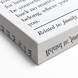 Home Typography Art - "Home" Definition Canvas Print