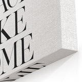 "There is No Place Like Home" Typography Canvas Art