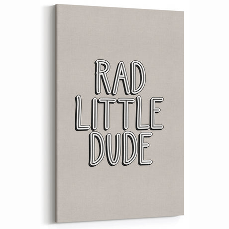 Rad Little Dude - Boys Bedroom Art Kids Wall Art Prints