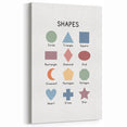 Modern Typography Wall Art - Geometric Shapes Poster Print