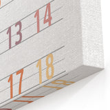 Modern Typography Wall Art - Colorful Numbers Poster Print