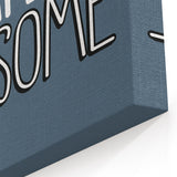 Simply Awesome - Boys Room Wall Art Kids Wall Decor