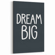 Dream Big - Boys Room Wall Art Kids Bedroom Decor