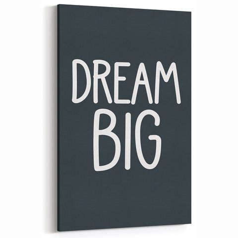 Dream Big - Boys Room Wall Art Kids Bedroom Decor