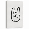 Rock On Hand - Boys Room Wall Art Kids Bedroom Decor