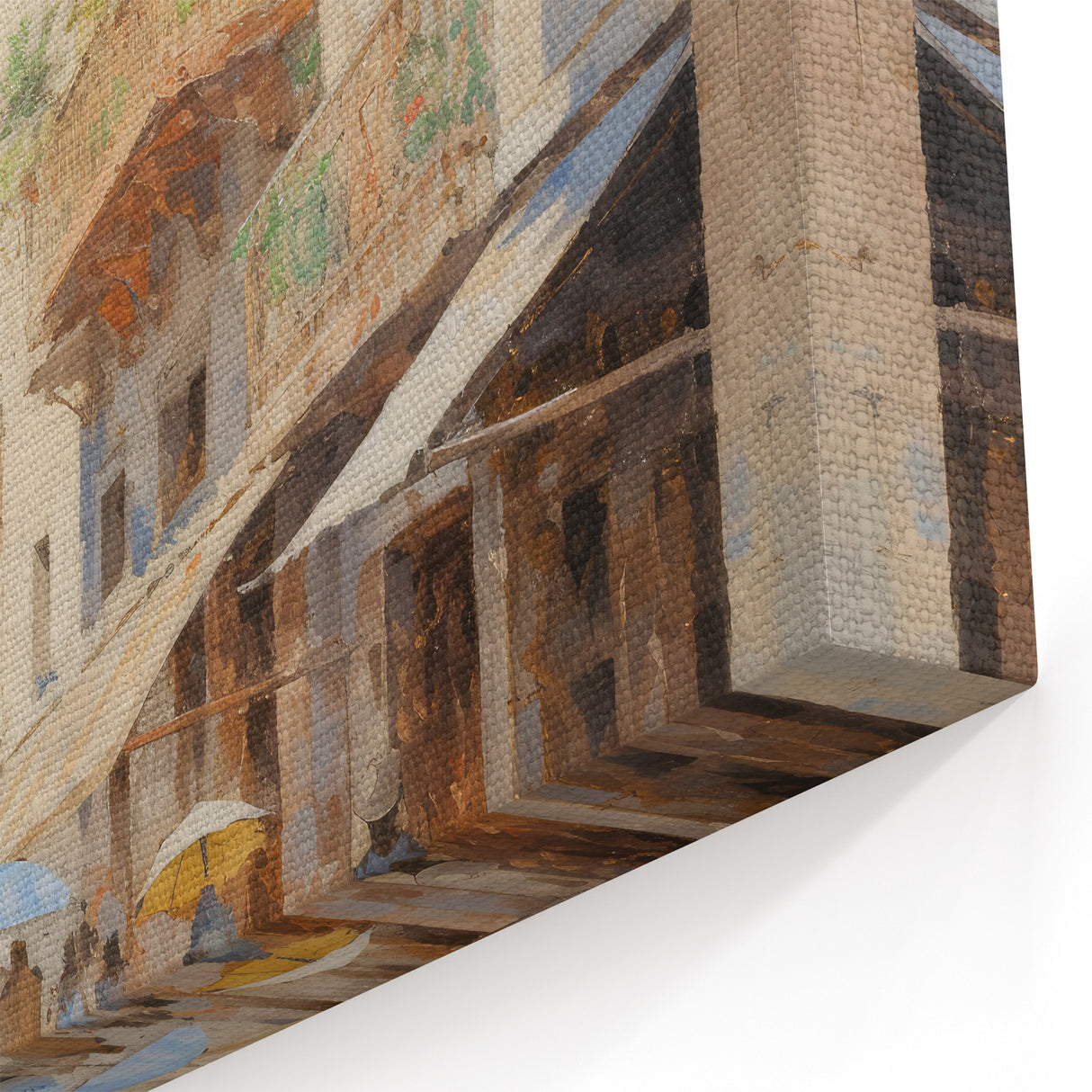 Vintage Landscape Art – Historic Cityscape Print – Retro Street Scene Wall Art