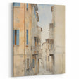 Vintage Landscape Art – Historic City Alley Print – Antique Urban Wall Art