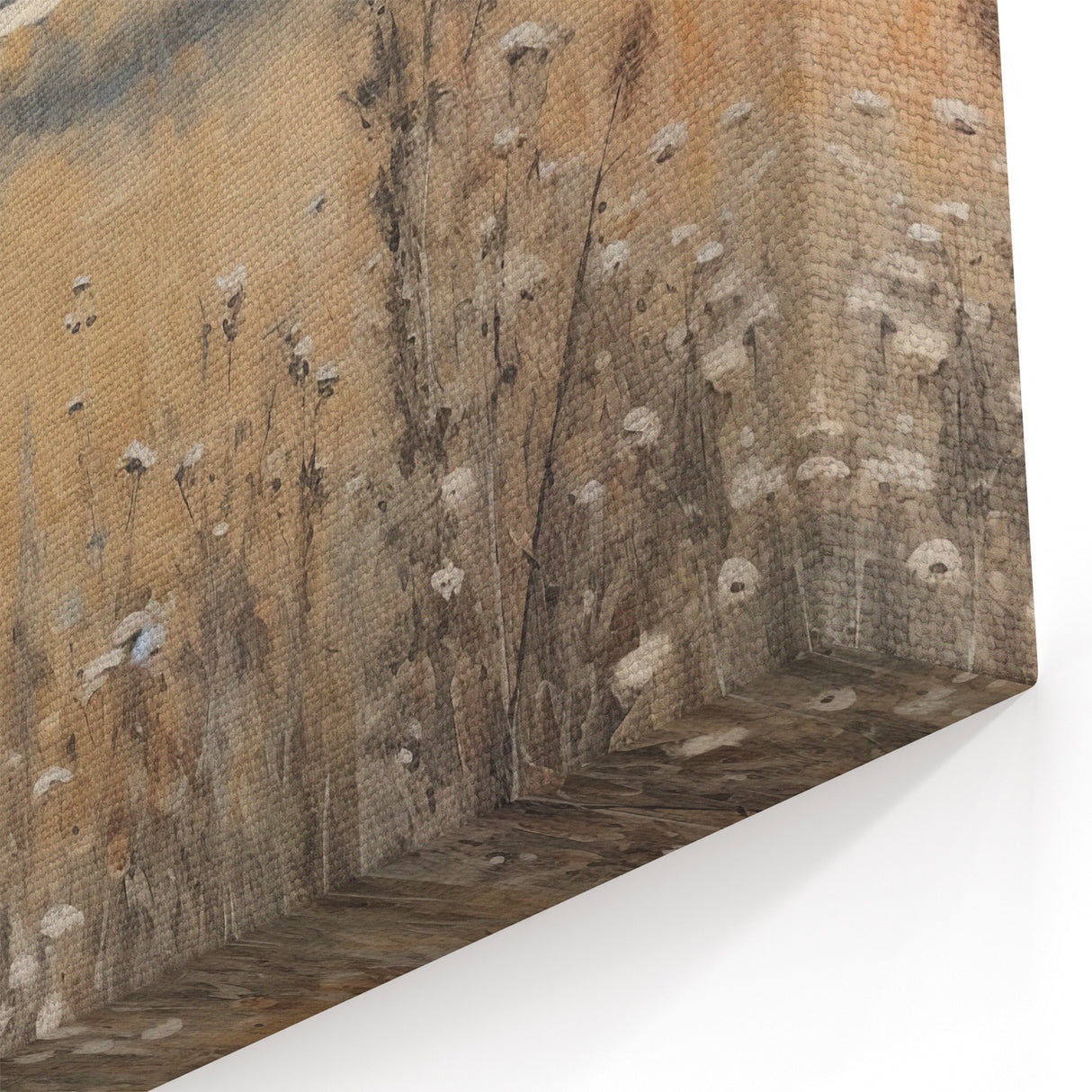 Vintage Landscape Art – Tranquil Meadow with Wildflowers – Antique Nature Wall Art